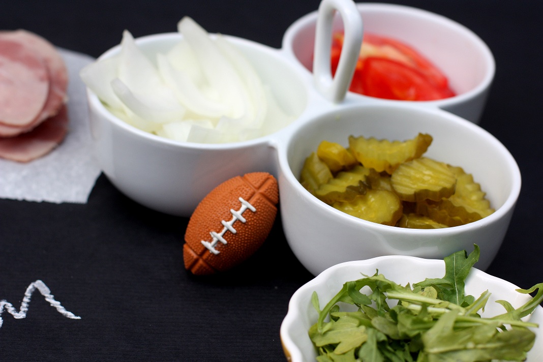 Awesome Superbowl party club sandwich idea!