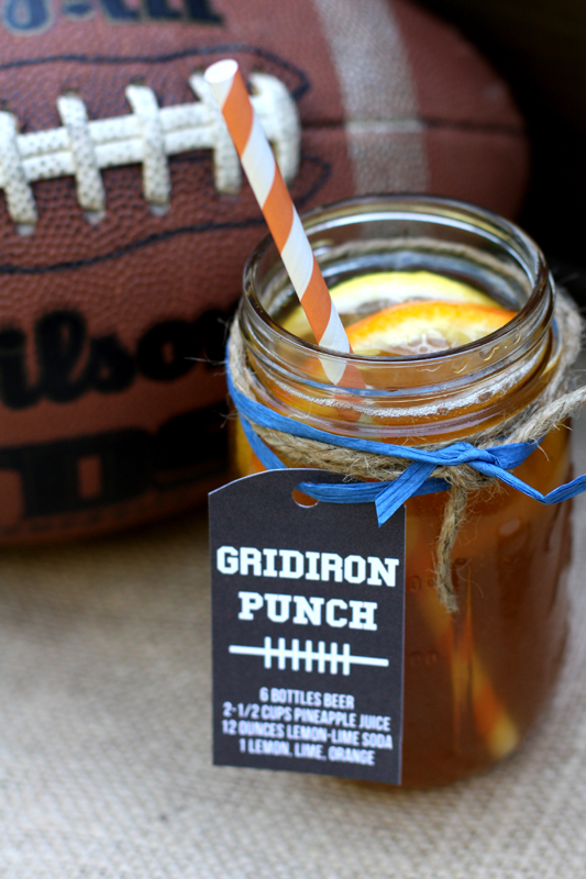 Love this Gridiron Punch recipe for the superbowl!