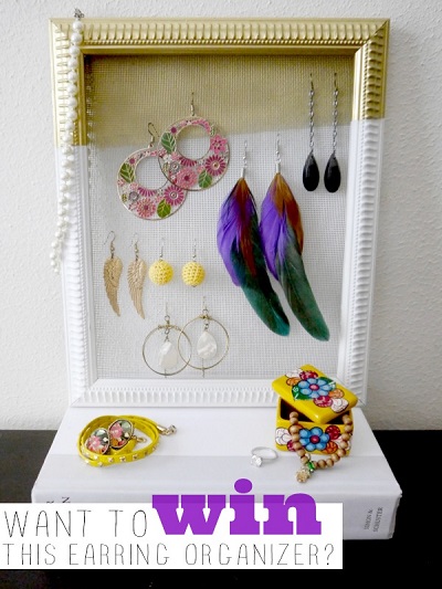 Enter to Win This Custom Earring Organizer from Jamie at the C.R.A.F.T. Blog!