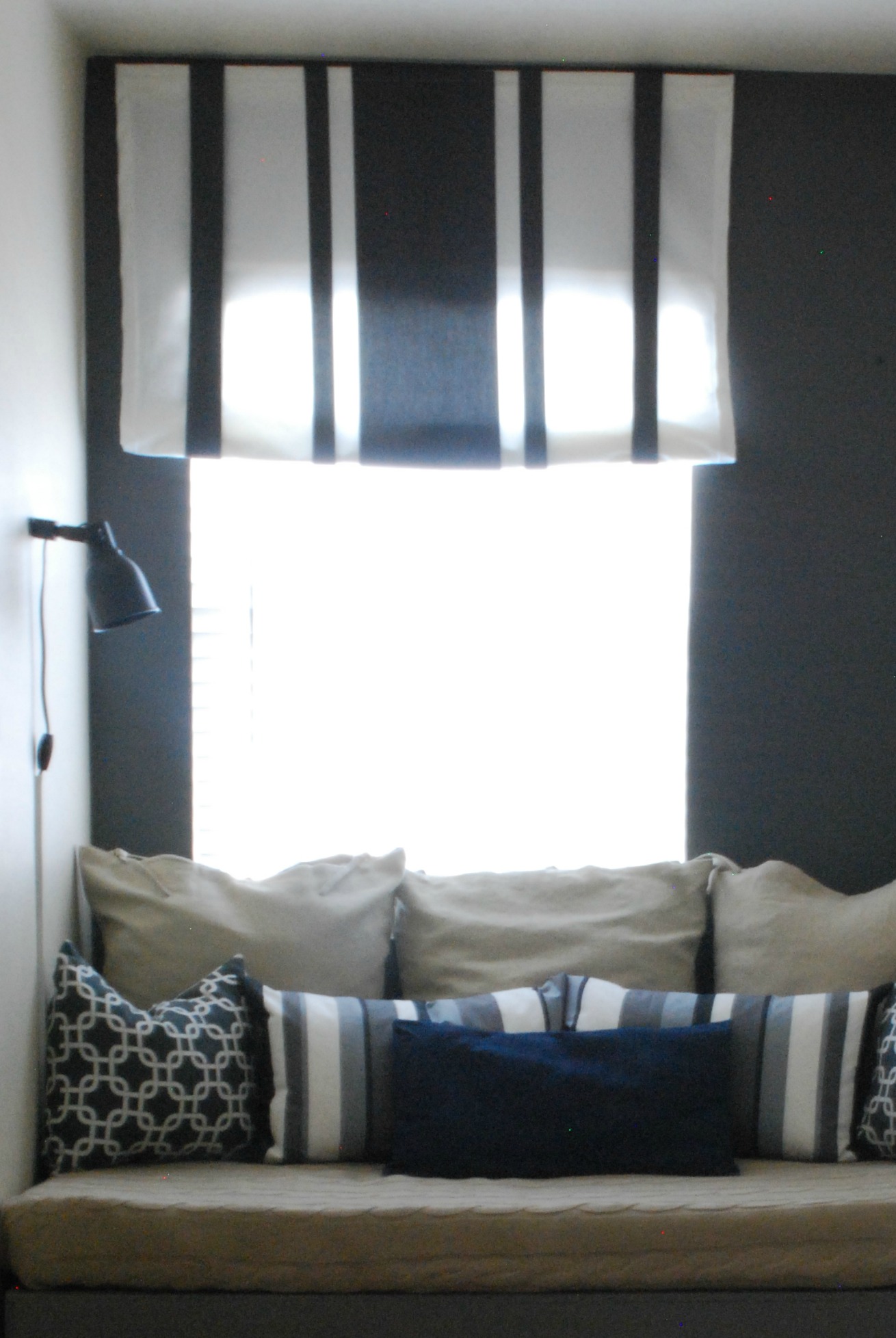 Window Treatment for Renters - Faux Roman Shade