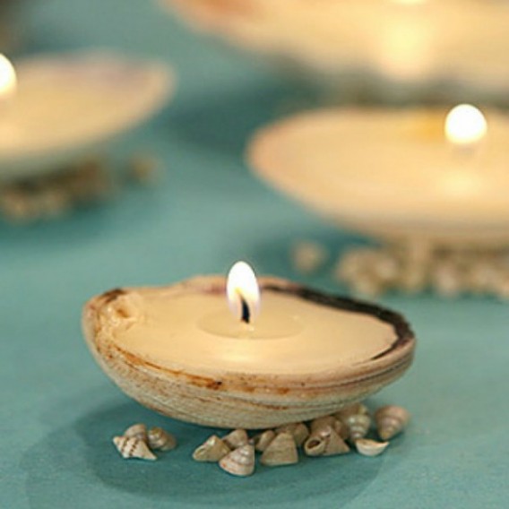 Seashell Candle