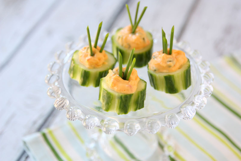 Party Appetizer: Cucumber Pimento Bites 