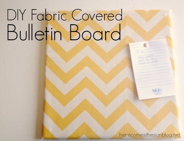 ForRent.com - DIY fabric covered bulletin board.