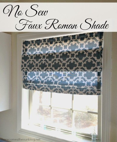 ForRent.com - No sew faux roman shade.