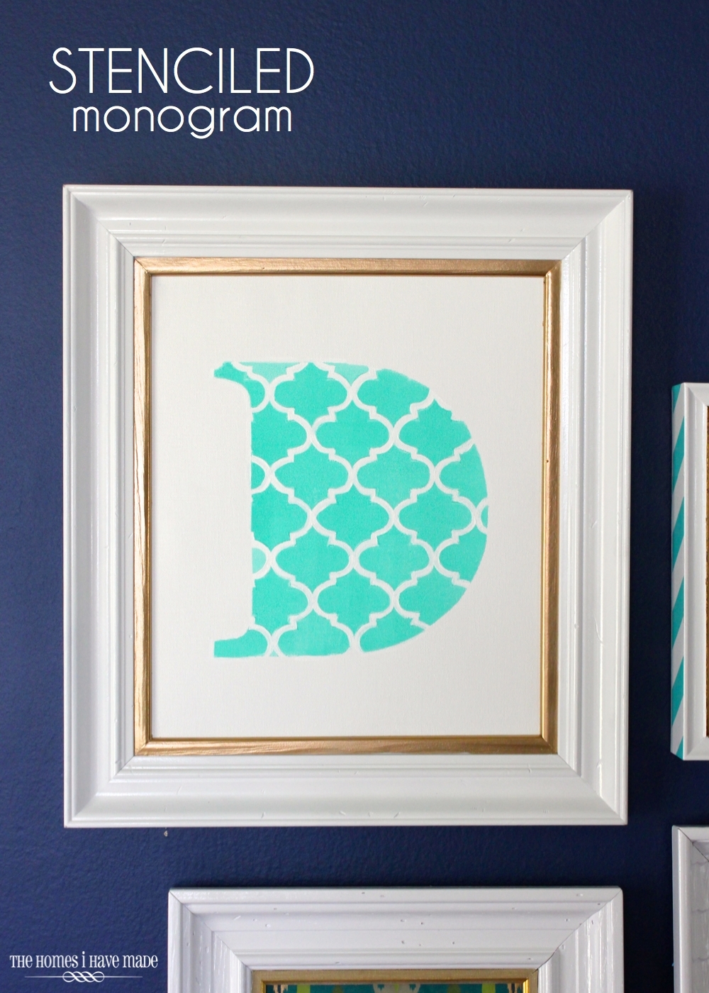 Typography Decor - Stenciled Monogram