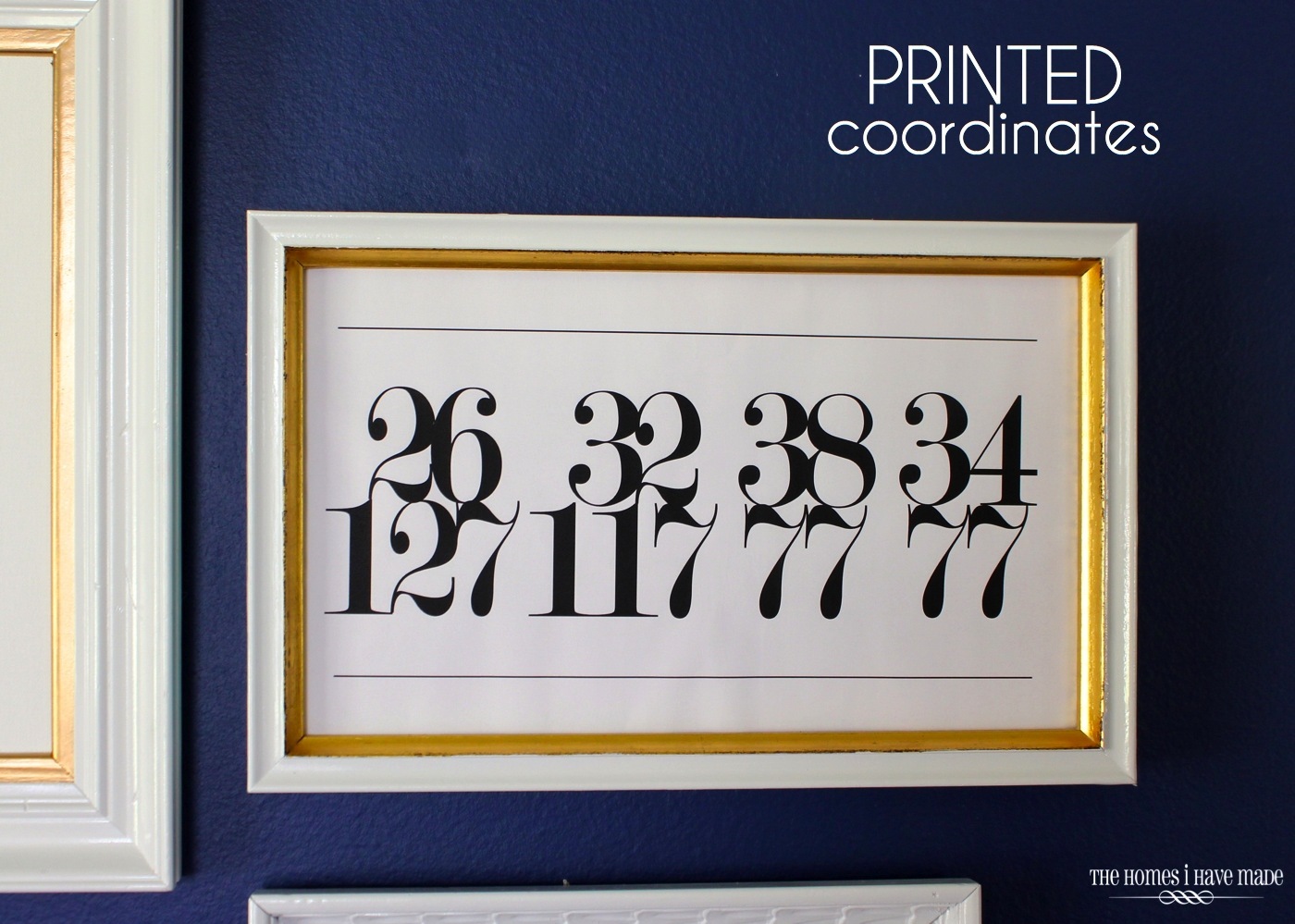 Typography Decor - Printed Coordinates