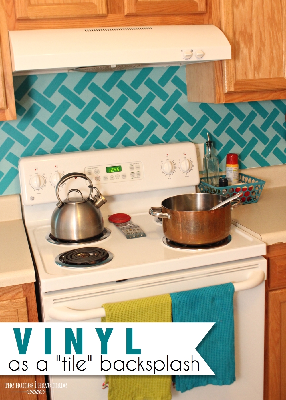 Try using vinyl as a more affordable solution to a tile pattern backsplash. - ForRent.com