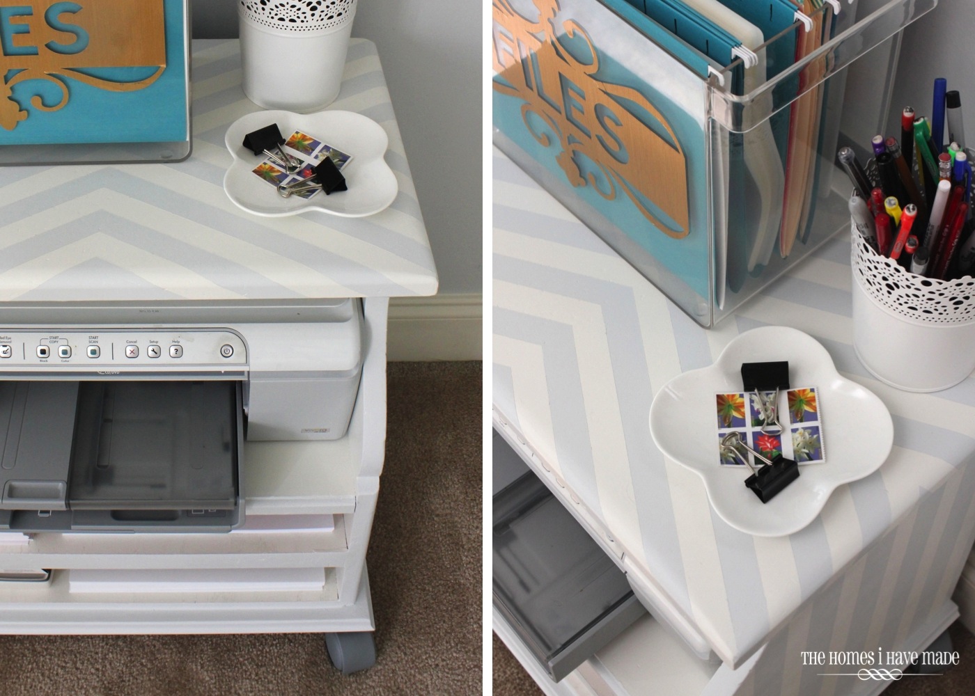 ForRent.com - Bedside Table Turned Rolling Printer Cart