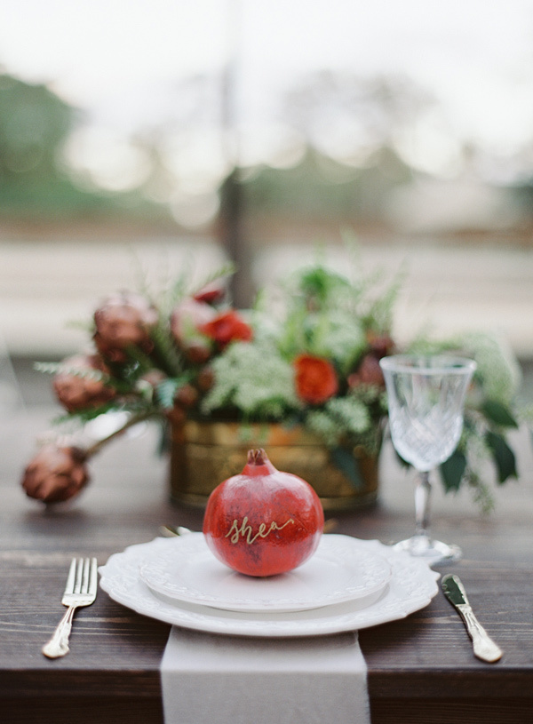 ForRent.com - Repurposing Decor for Entertaining: Using fruit as name tags