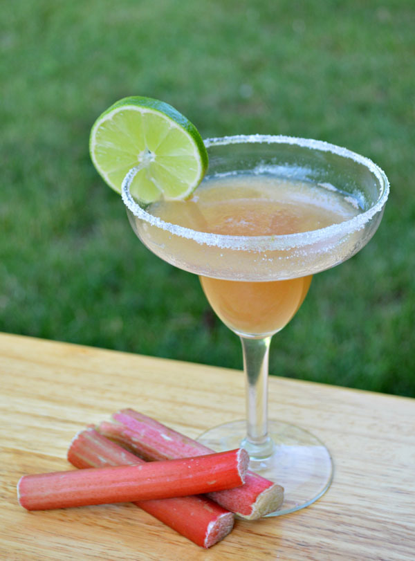 Five Margarita-Fresh Rhubarb Margarita-ForRent.com