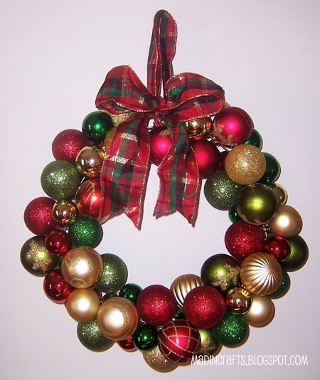 Dollar Store Ornaments Ornament Wreath