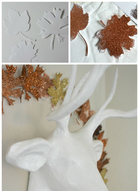 Fall Mantel How To Make A Fall Leaf Wreath