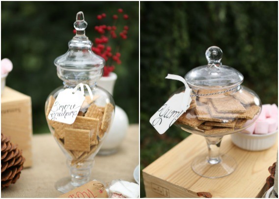 Loving these s'mores bar setup ideas