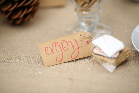 Perfect guest favor idea for a s'mores bar party