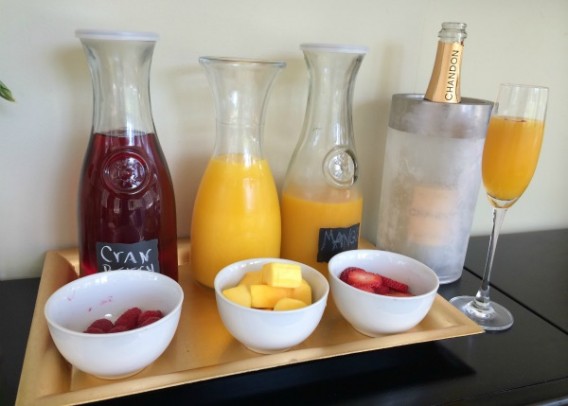 Mimosa Bar Idea for Mother's Day