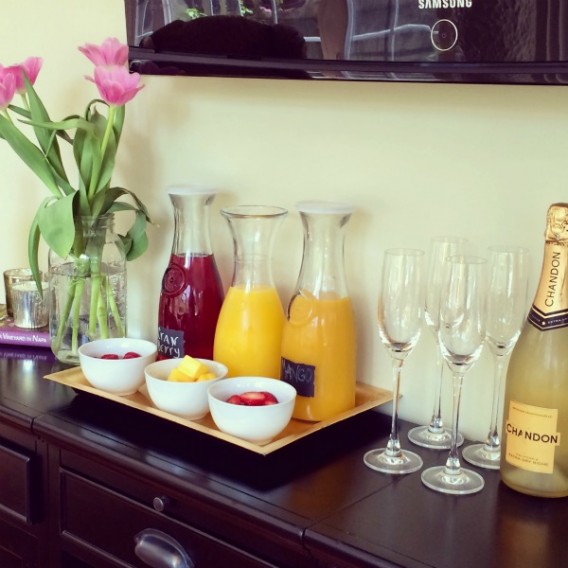 Mother's Day Mimosa Bar Idea