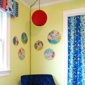 Dress Up Your Walls With DIY Fabric Hoop Art