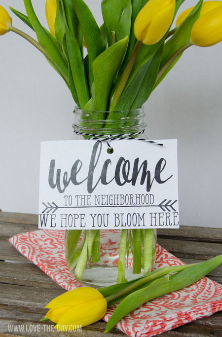 Springtime Housewarming Gift and Free Printable Tips | ForRent