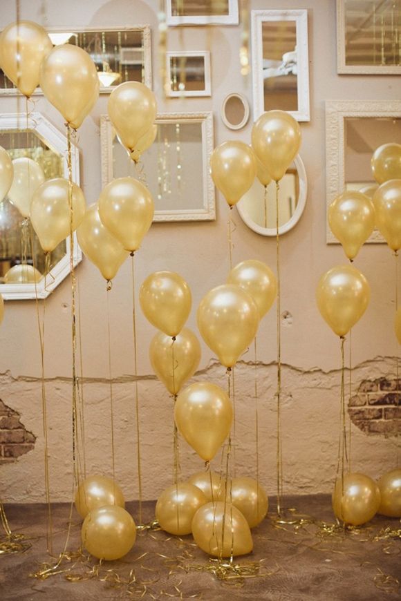 Gold Balloon Backdrop