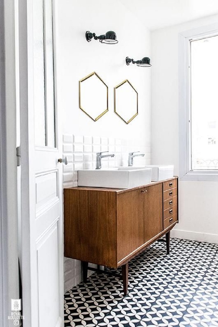 Blending Modern and Vintage Styles Bathroom ForRent.com