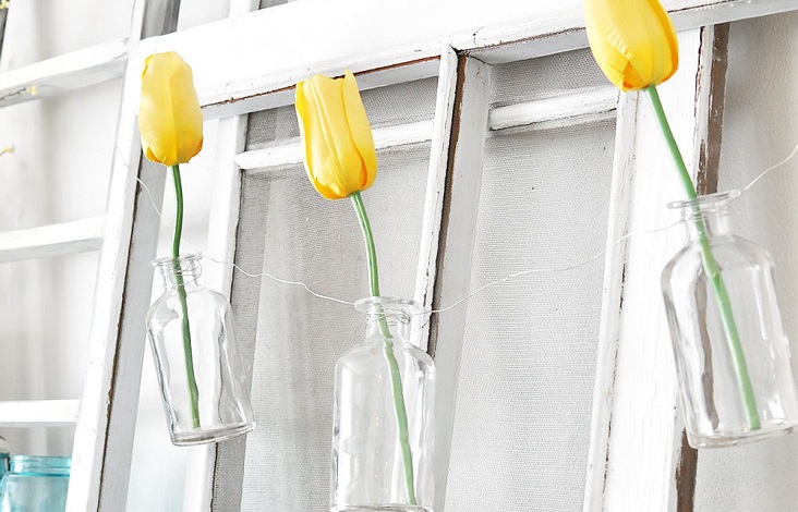 Spruce Up Yellow Tulips