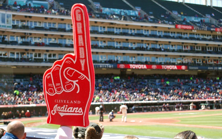 Foam finger for the Cleveland Indians, featured in Cleveland Guide.