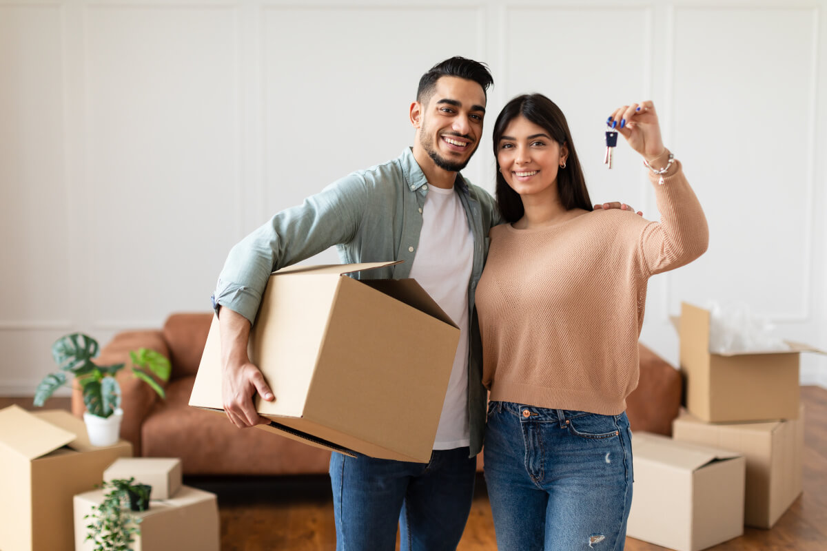 Tenants move into a townhome or single-family house